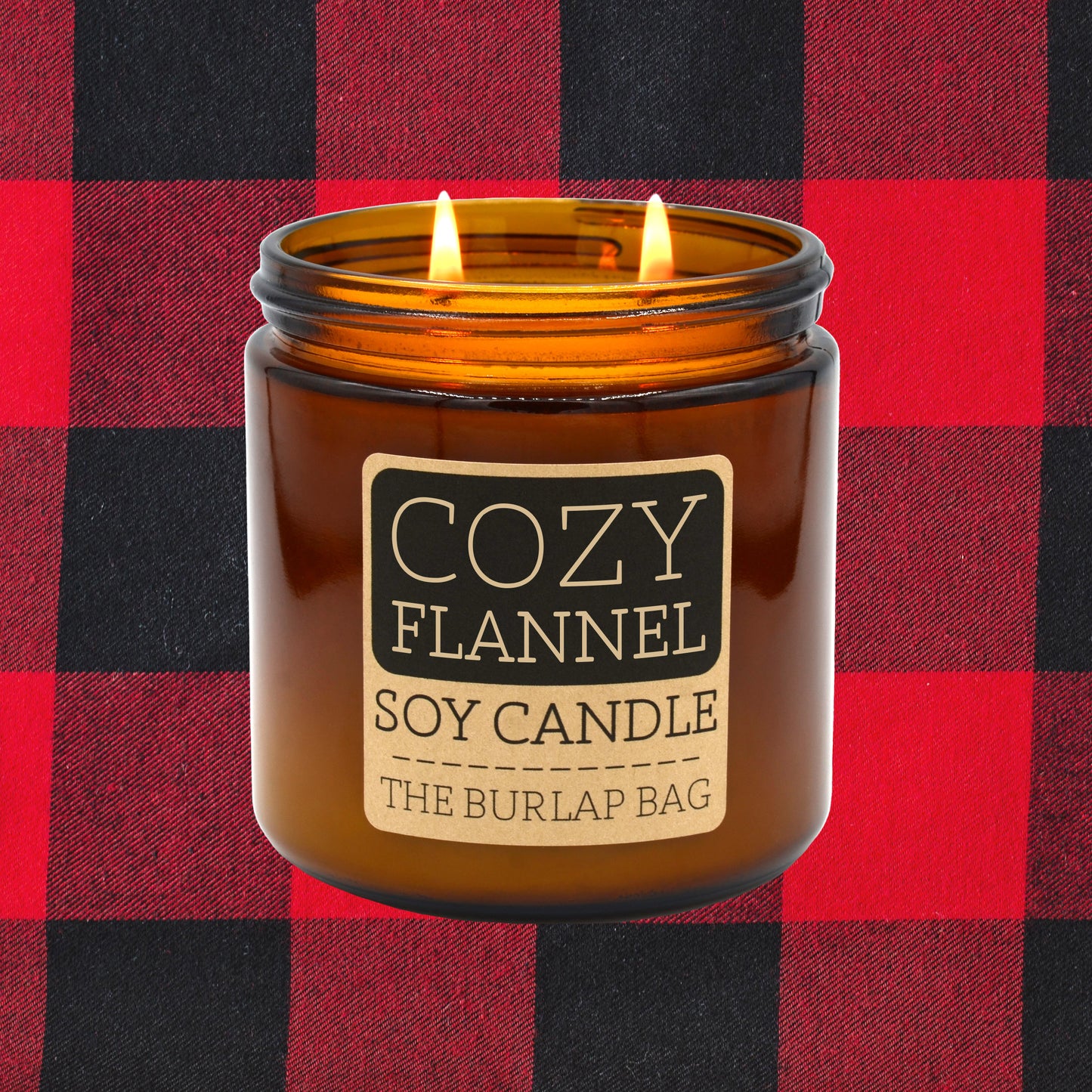 Cozy Flannel - Large Soy Candle 16oz