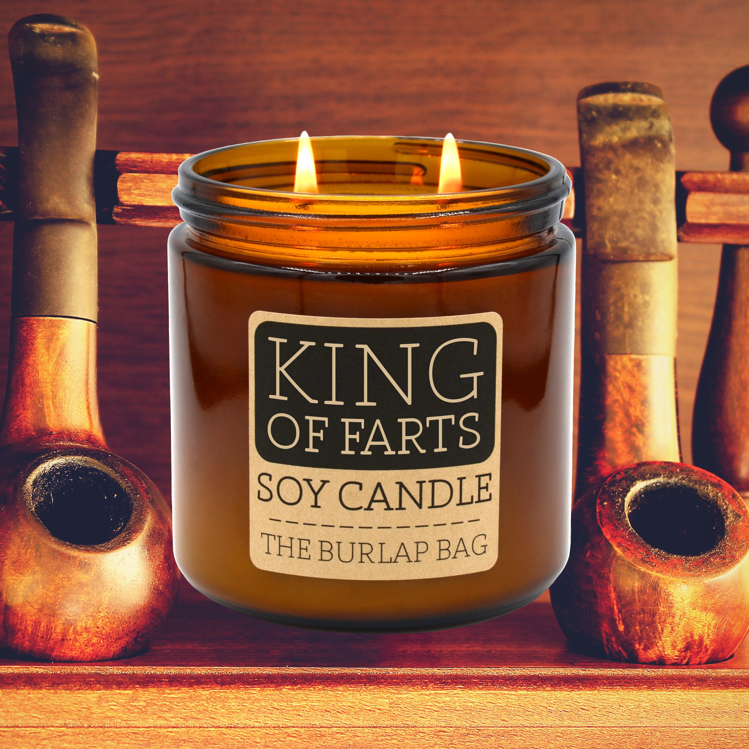 http://theburlapbag.com/cdn/shop/files/KingOfFarts_16ozCandle_Promo_20230719.jpg?v=1697480519