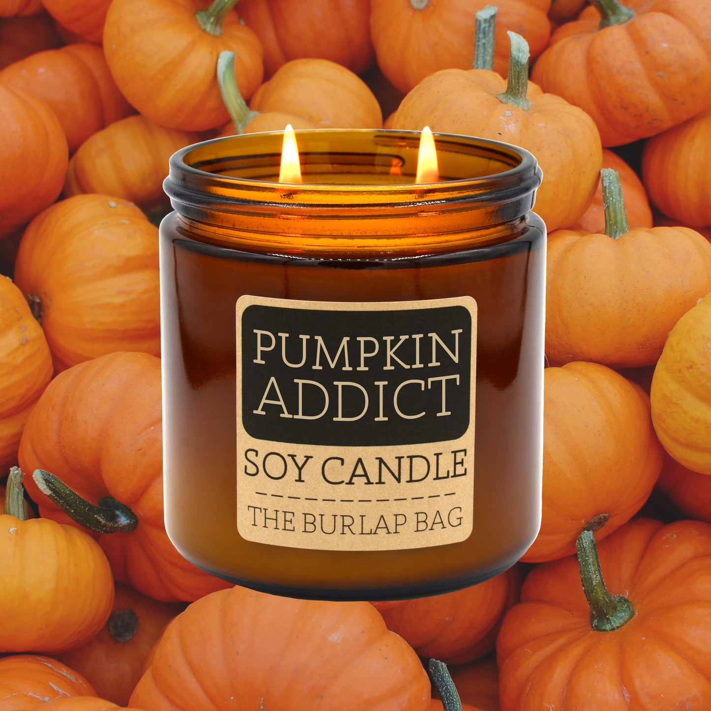 Pumpkin Addict - Large Soy Candle 16oz