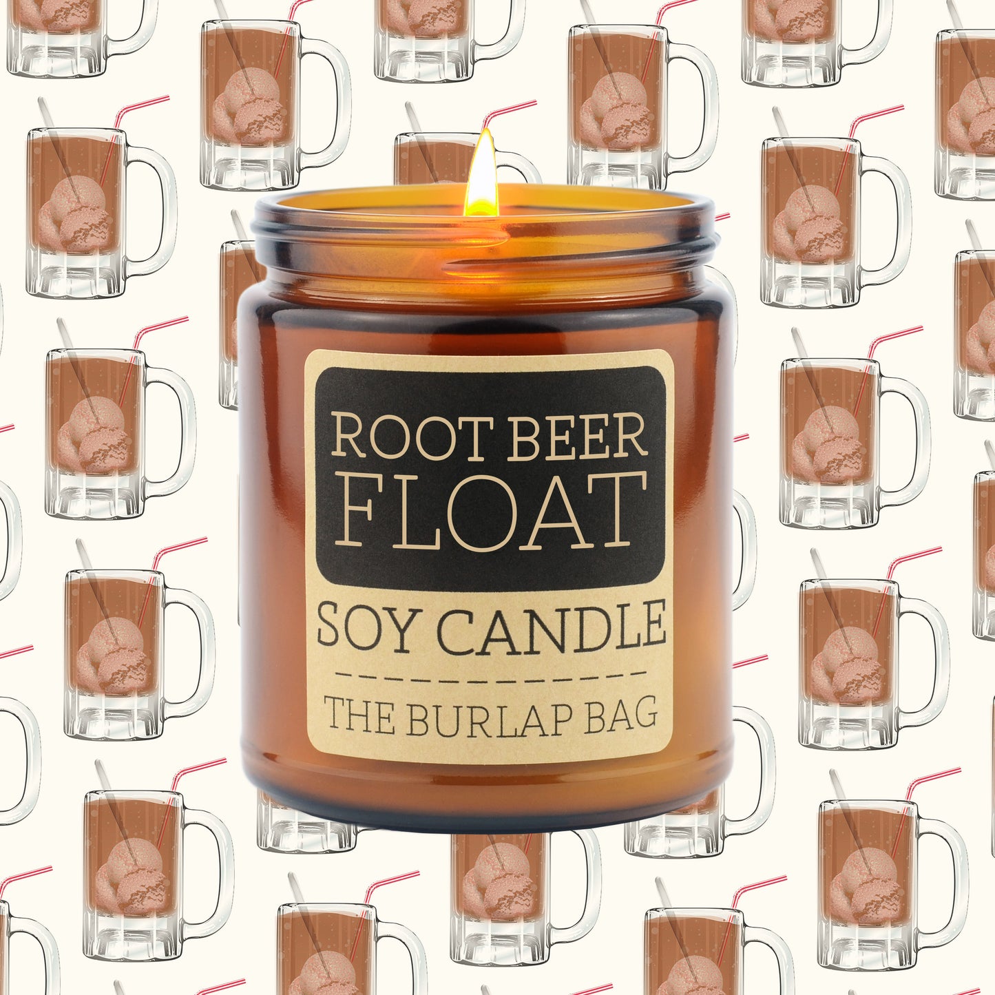 Root Beer Float - Soy Candle 9oz