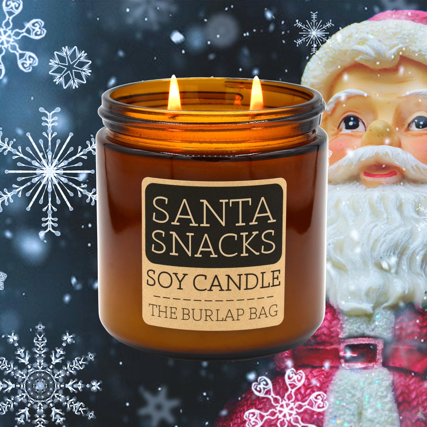 Santa Snacks - Large Soy Candle 16oz