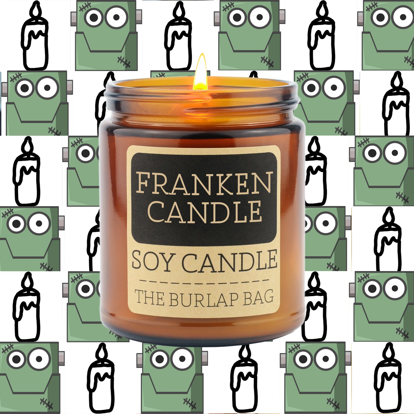 Franken Candle - Soy Candle 9oz