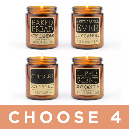 Classic 4-pack - Soy Candles 9oz