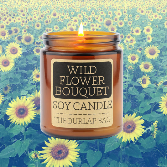 Wild Flower Bouquet - Soy Candle 9oz