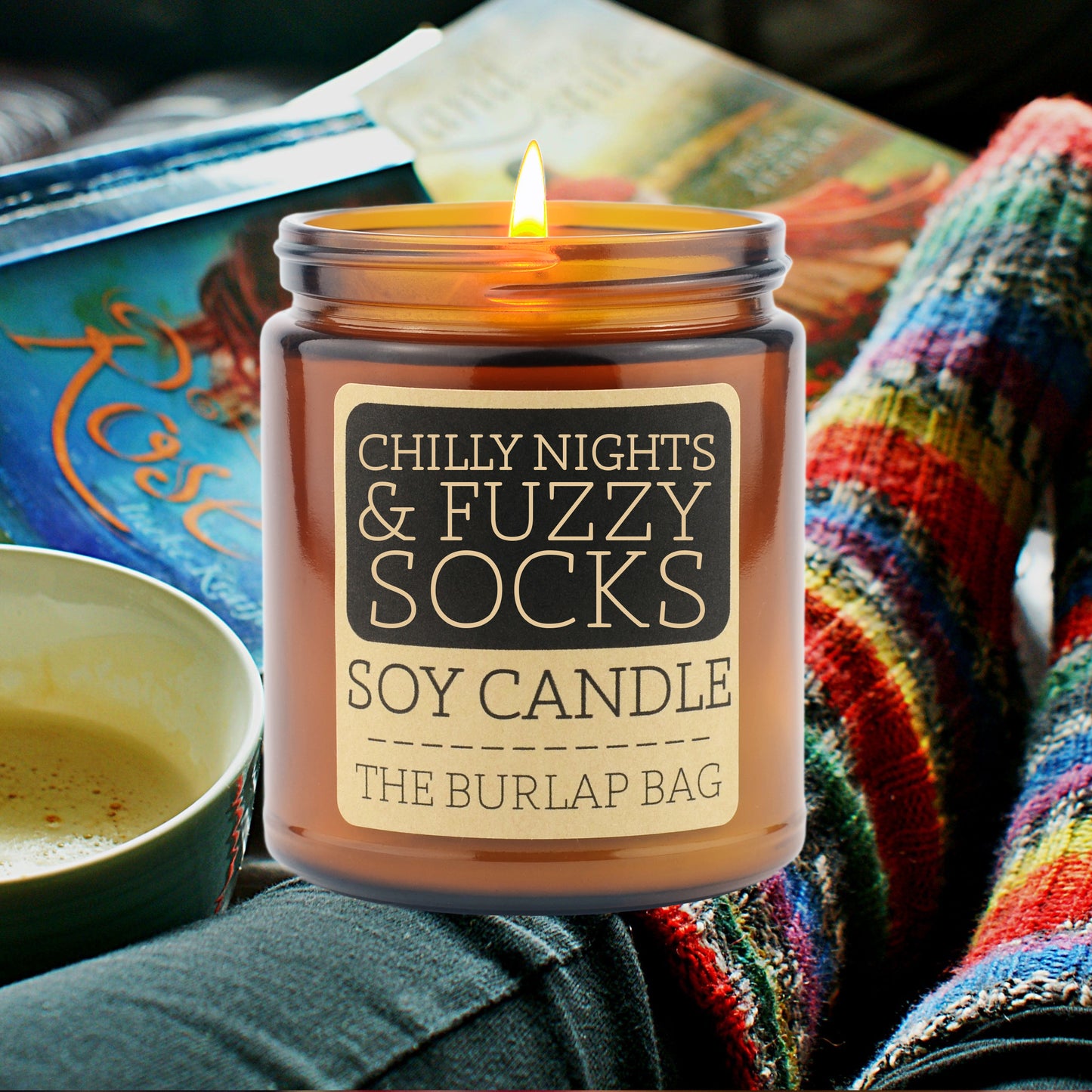 Chilly Nights & Fuzzy Socks - Soy Candle 9oz