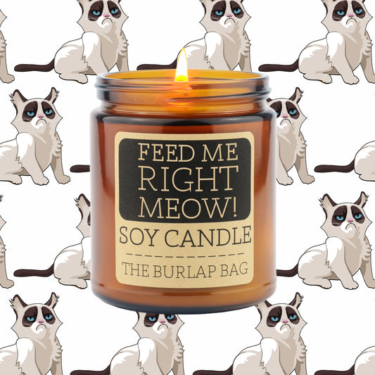 Feed me right MEOW - Soy Candle 9oz